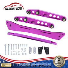 Purple Rear Lower Control Arm Bar Kit For 94-01 Acura Integra 92-95 Honda Civic picture
