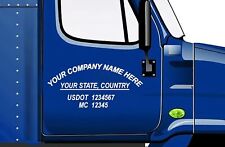 US DOT Custom Trucking Decal Sticker Truck Lettering  2  Set decals Company Logo picture