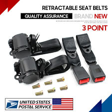 2 Universal 3 Point Retractable Seat Belts Fit For RAV4 1996-2017 picture