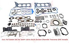 Full Gasket 3.6L Set For 2009-2016 Buick Enclave Chevrolet Tranverse GMC Arcadia picture