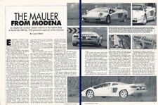 1989 1990 Cizeta Moroder V16T Original Review Report Print Article K36 picture