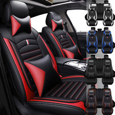 For Nissan Luxury Leather Car Seat Covers Front Rear Full Set Cushion Protector picture