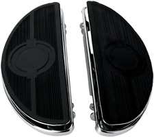 Drag Specialties Half-Moon Floorboards with Vibration Inserts 80-20 Harley FL picture