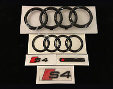 S4 Gloss Black Badges Package For Audi S4 2020-2023 Exclusive pack picture