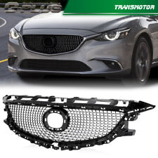 Fit For Mazda 6 Atenza 2014-2016 Diamond Front Bumper Mesh Hood Grille Grill picture