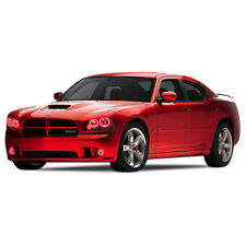 RED LED Headlight Fog Halo Rings Kit for Dodge Charger 05-10 picture