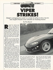 1991 Dodge Viper -  Classic Car Original Article J30 picture