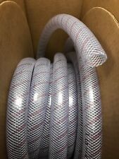 HOSE CLEAR PVC TUBING RED TRACER 1-1/8