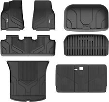 Floor Mats Cargo Liner&Rear Seat Back Mats Accseeories for Tesla Model Y 2020-23 picture