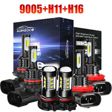For Chevrolet Avalanche 2007-2013 LED Headlight Fog Light High Low Bulbs White picture