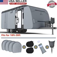 RVMasking Heavy Duty 7 Layer Top Travel Trailer RV Cover fits 18-26'Camper Cover picture