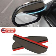 2x Black Car Rear View Side Mirror Rain Board Sun Visor Eyebrow Guard Decorate picture
