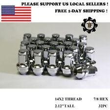 24PCS or 32PCS | 14X2 | FORD OEM SOLID STEEL CHROME LUG NUTS FOR F-150/250/350  picture