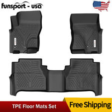 3pcs Floor Mats For 2008-2021 Nissan Frontier Crew Cab Rubber Protection Liners picture
