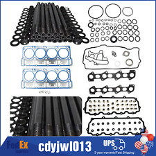 For 2003-2007 Ford 6.0L V8 18mm Powerstroke Diesel Head Stud Kit and Head Gasket picture