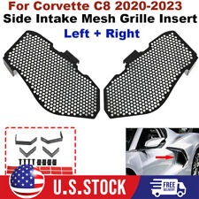 Left + Right Side Intake Mesh Grille Insert  Aluminum For Corvette C8 2020-2023 picture