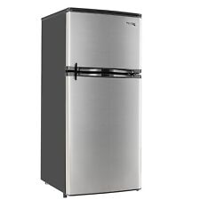 RV Refrigerator Stainless Steel 4.4 Cubic Feet 12V 2 Door Fridge picture