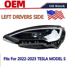 For 2022-2023 Tesla Model S Left Front Side LED Headlight Lamp 1563713-00-C OEM picture