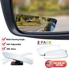 2pcs Blind Spot Mirror Auto 360° Wide Angle Convex Rear Side View Car Truck SUV picture