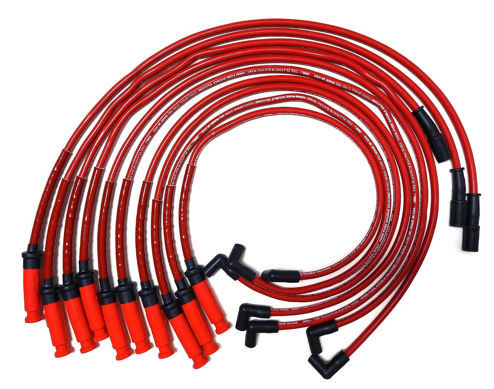 Viper 8.3L V10 05-06 Ram SRT High Performance 10mm Red Spark Plug WireSet 58389R