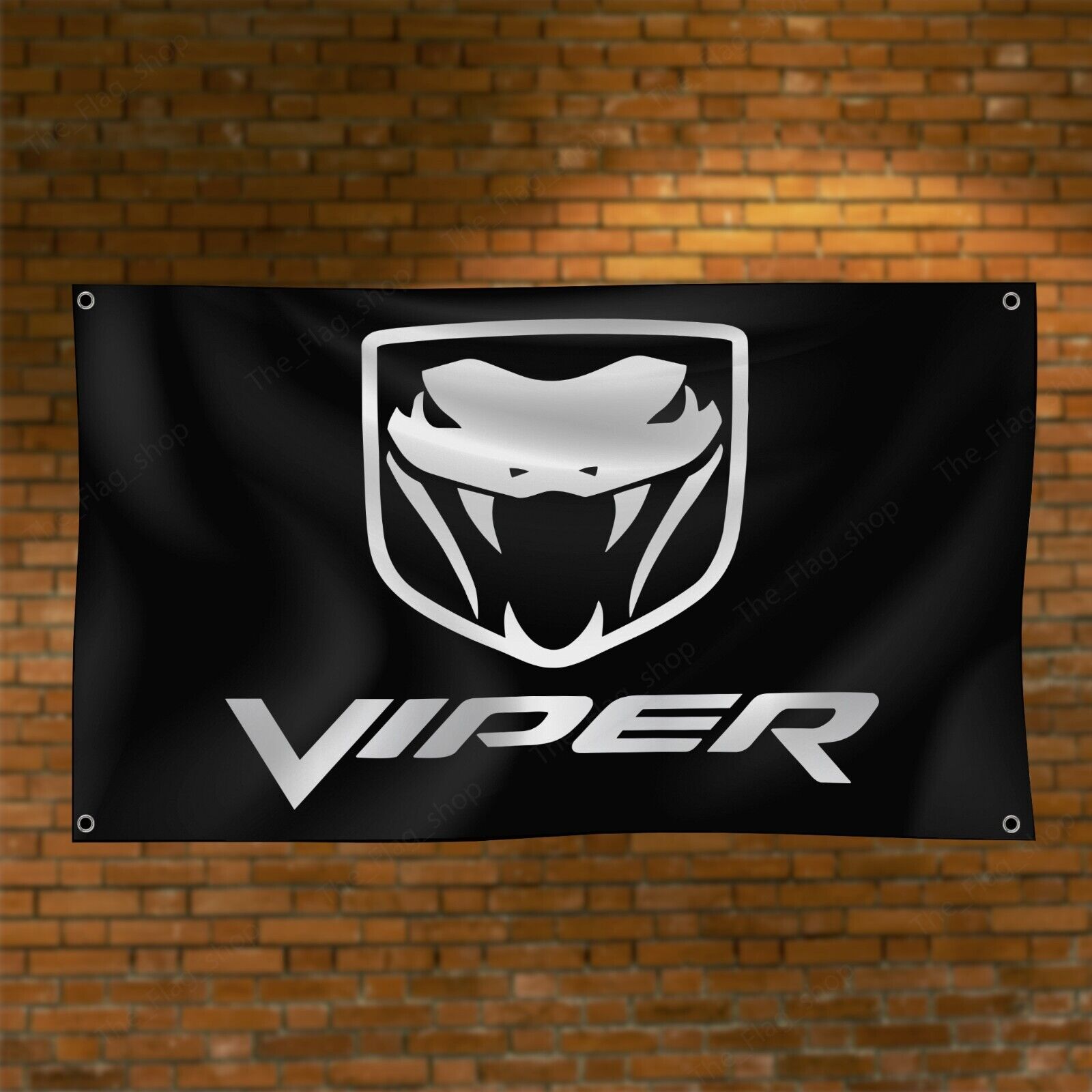 Dodge Viper Banner 3x5 ft Flags SRT Car Show Garage Man Cave Wall Decor Sign