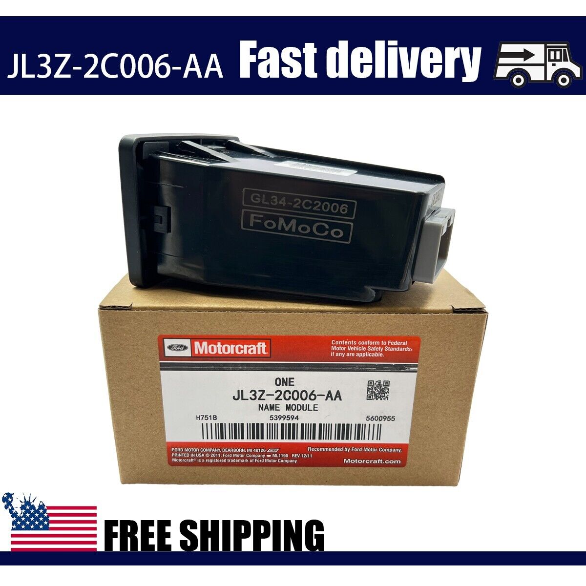 NEW OEM In-Dash Trailer Tow Brake Control Module JL3Z2C006AA For Ford F150 US