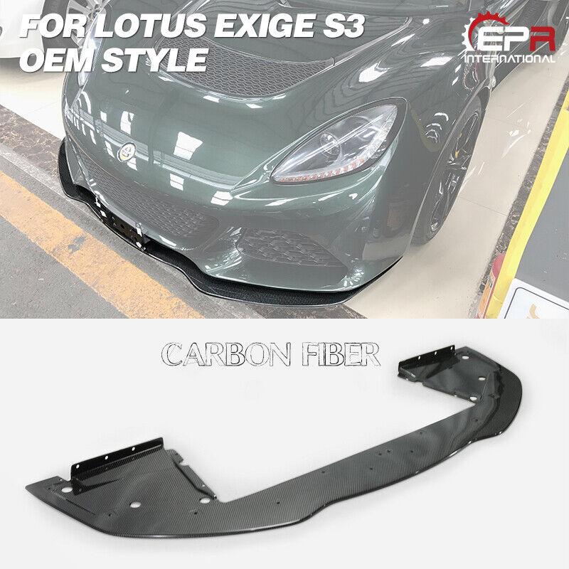 For Lotus Exige S3 Carbon Fiber OEM Front Bumper Splitter Lip Addon Kits