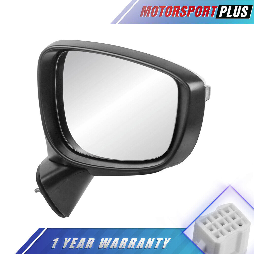Passenger Side Heated Manual Fold Mirror For 2015-2016 Mazda CX-5 W/ 6 Wires