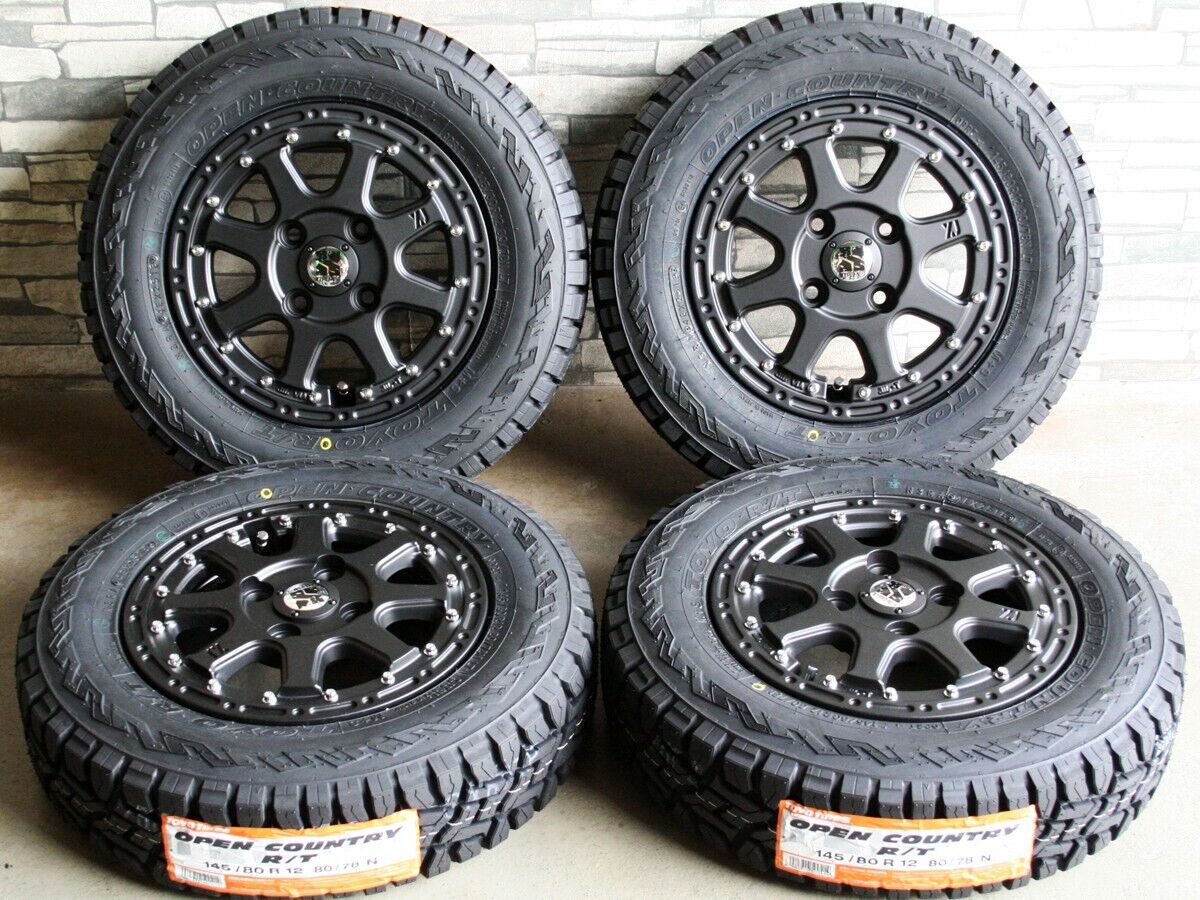 Toyo Open Country R/T 145/80R12 (145R12) Set of 4 Acti Carry Hijet Sambar XTREME