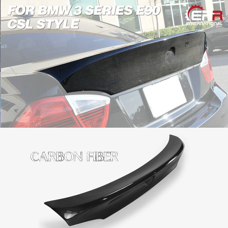 Carbon Fiber CSL Style Rear Trunk Spoiler Wing Lip Body Kits For 06-08 BMW E90