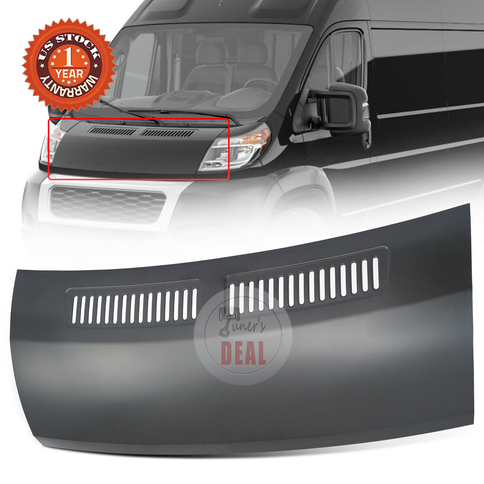 Hood Front Panel For 2014-2022 Ram ProMaster 1500 2500 3500 68095724AA