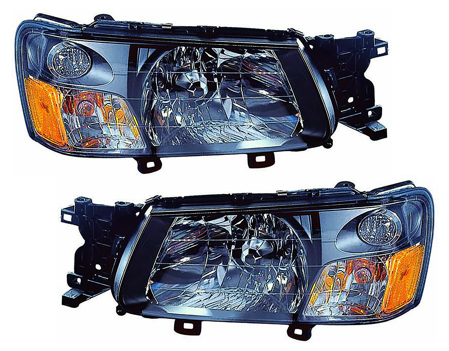 For 2003-2004 Subaru Forester Headlight Halogen Set Driver and Passenger Side