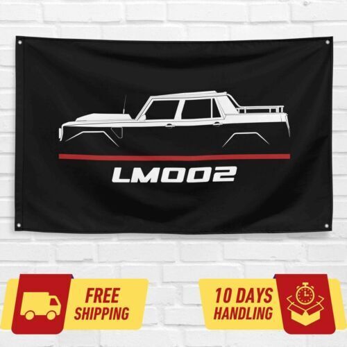 For Lamborghini LM002 1986-1993 Enthusiast 3x5 ft Flag Banner Birthday Gift