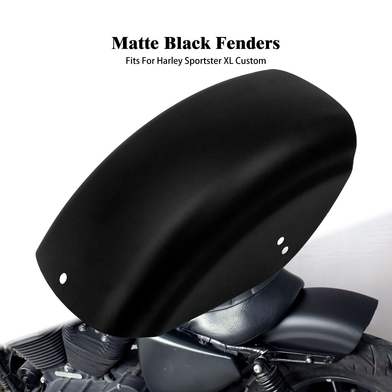 Flat Matte Black Rear Fender Mudguard Fit For Harley Sportster XL Iron 1986-2023