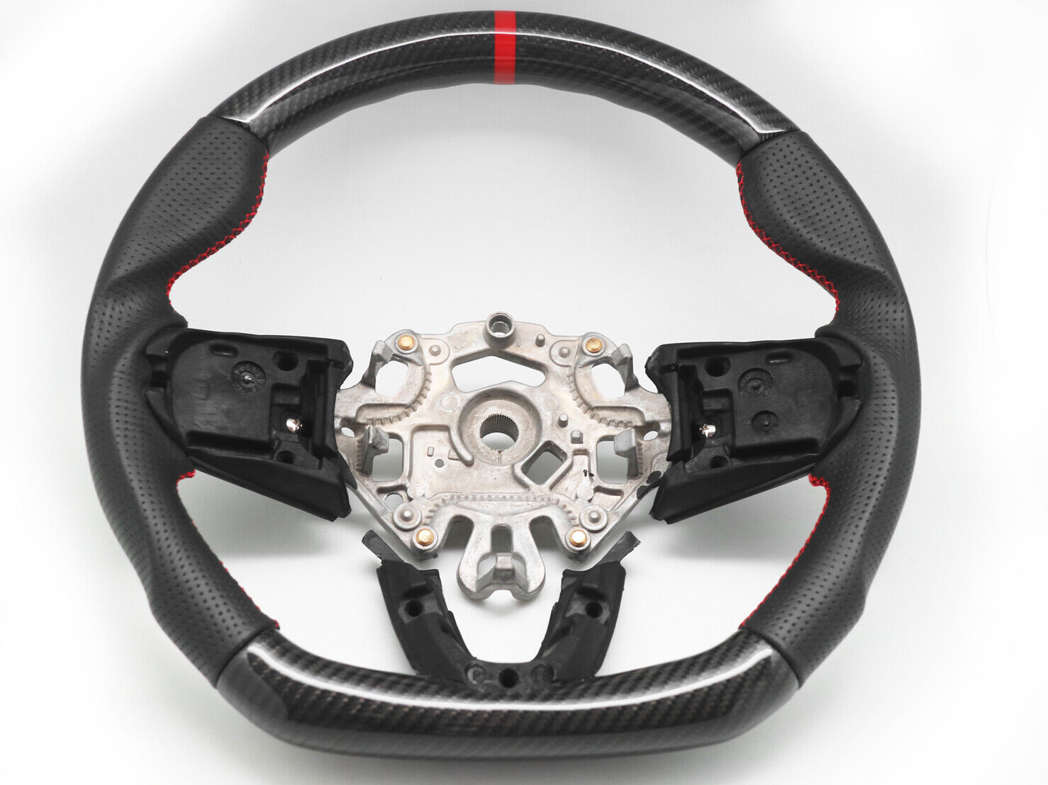 Steering Wheel for 2014-2023 Mini Cooper F56 S / JCW Mk3 Carbon Fiber Leather