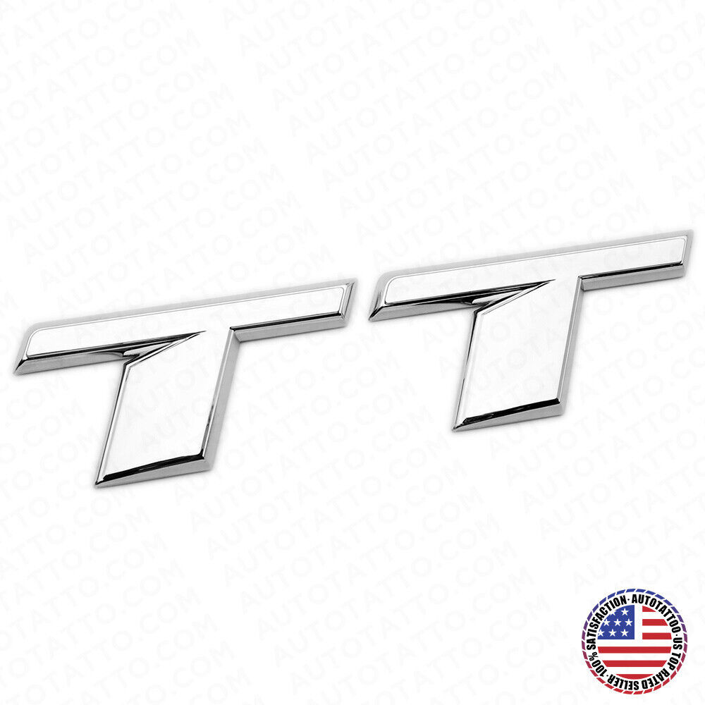 For Audi TT OEM Chrome Rear Letter Tail Badge Trunk Emblem Badge Logo Sport 