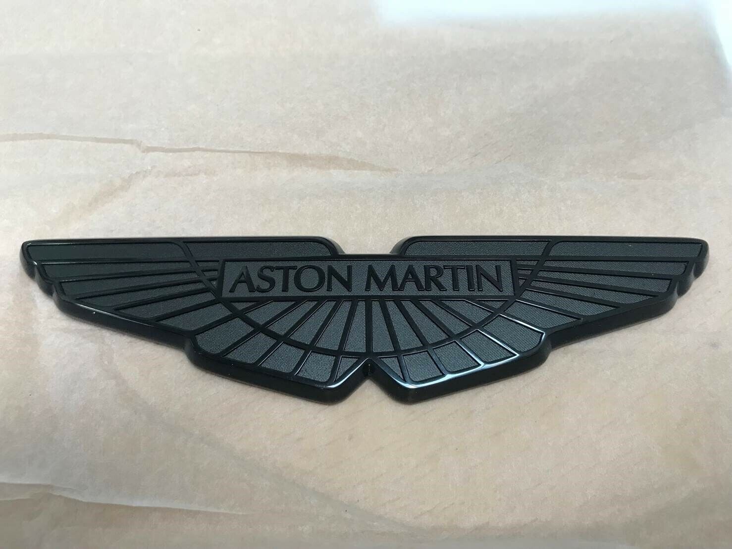 Aston Martin Bonnet/Boot Badge in Black Chrome - DB11 & DBS Superleggera