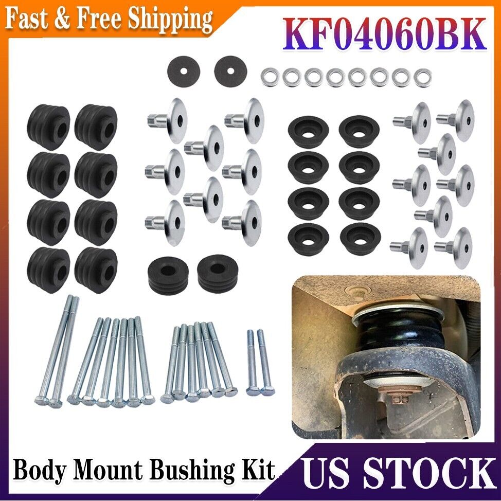 For 08-16 Ford F250 F350 Super Duty 2WD 4WD KF04060BK Body Cab Mount Bushing Kit