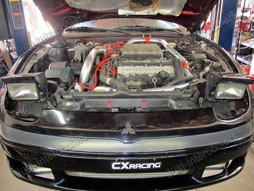 CXRACING Twin Turbo Intercooler Kit For Mitsubishi 3000GT Dodge Stealth TD04 New