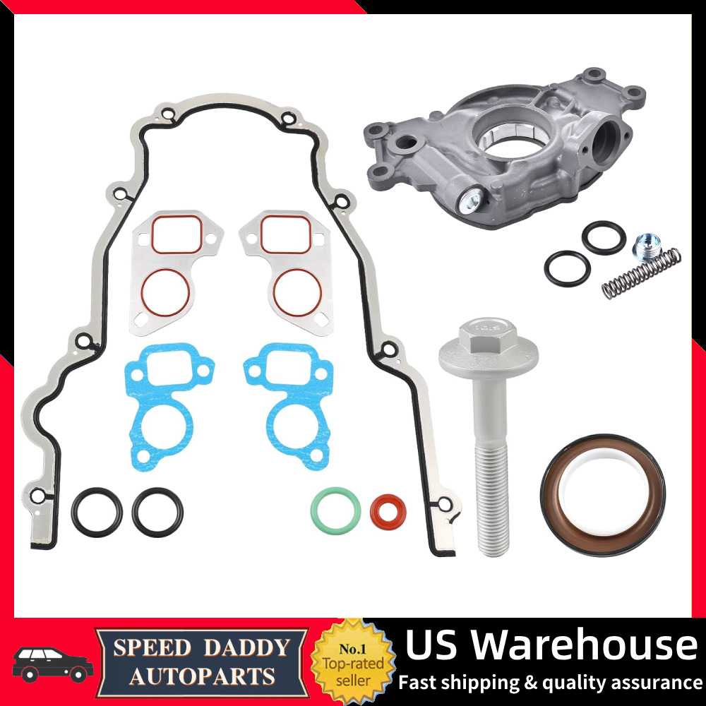 10296 High Volume Oil Pump Kit Timing Cover Gasket for 4.8L 5.3L 6.0L GMC Chevy
