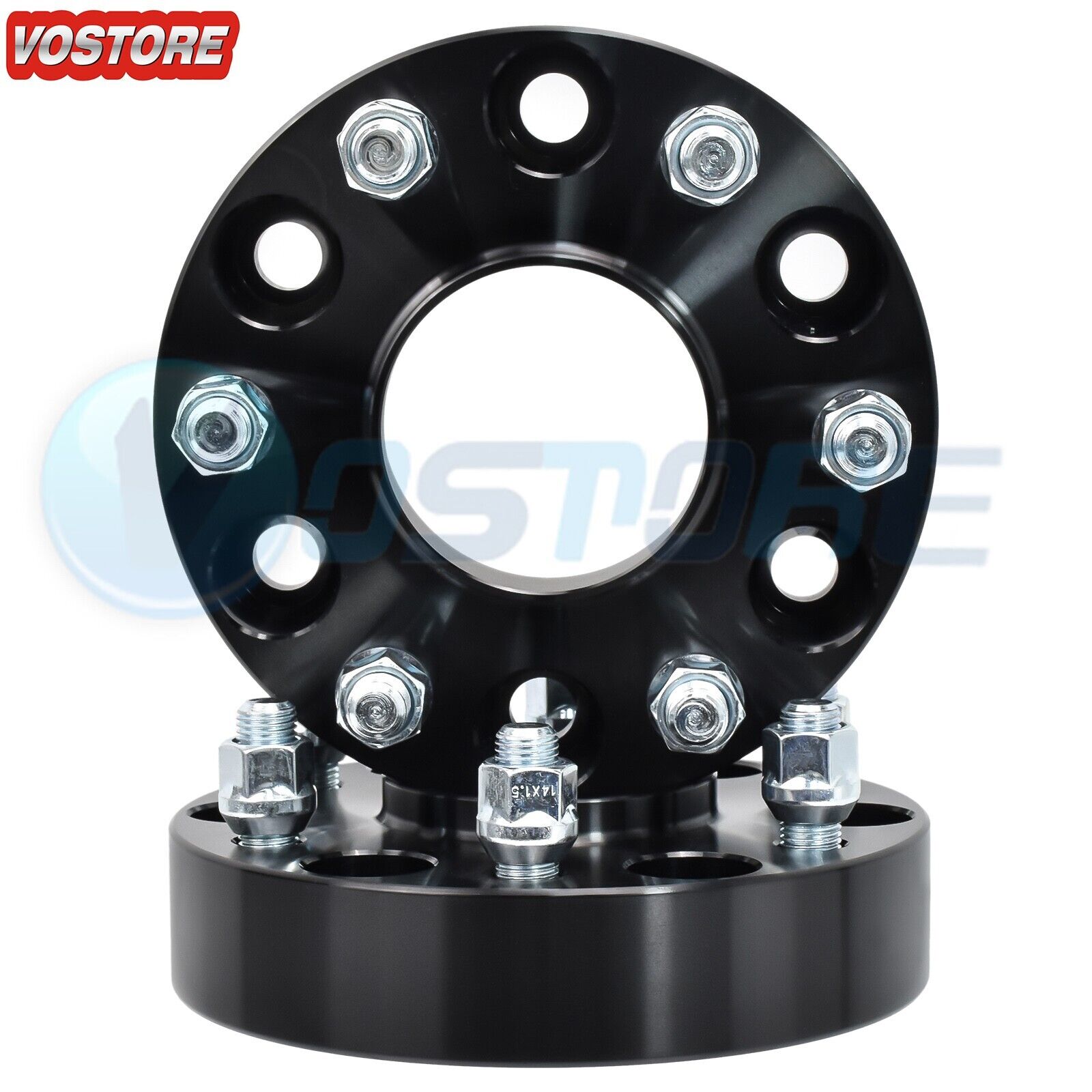 2x 1.5'' 6 Lug Black Hubcentric Wheel Spacers Adapters 6x5.5 fits Toyota Tacoma