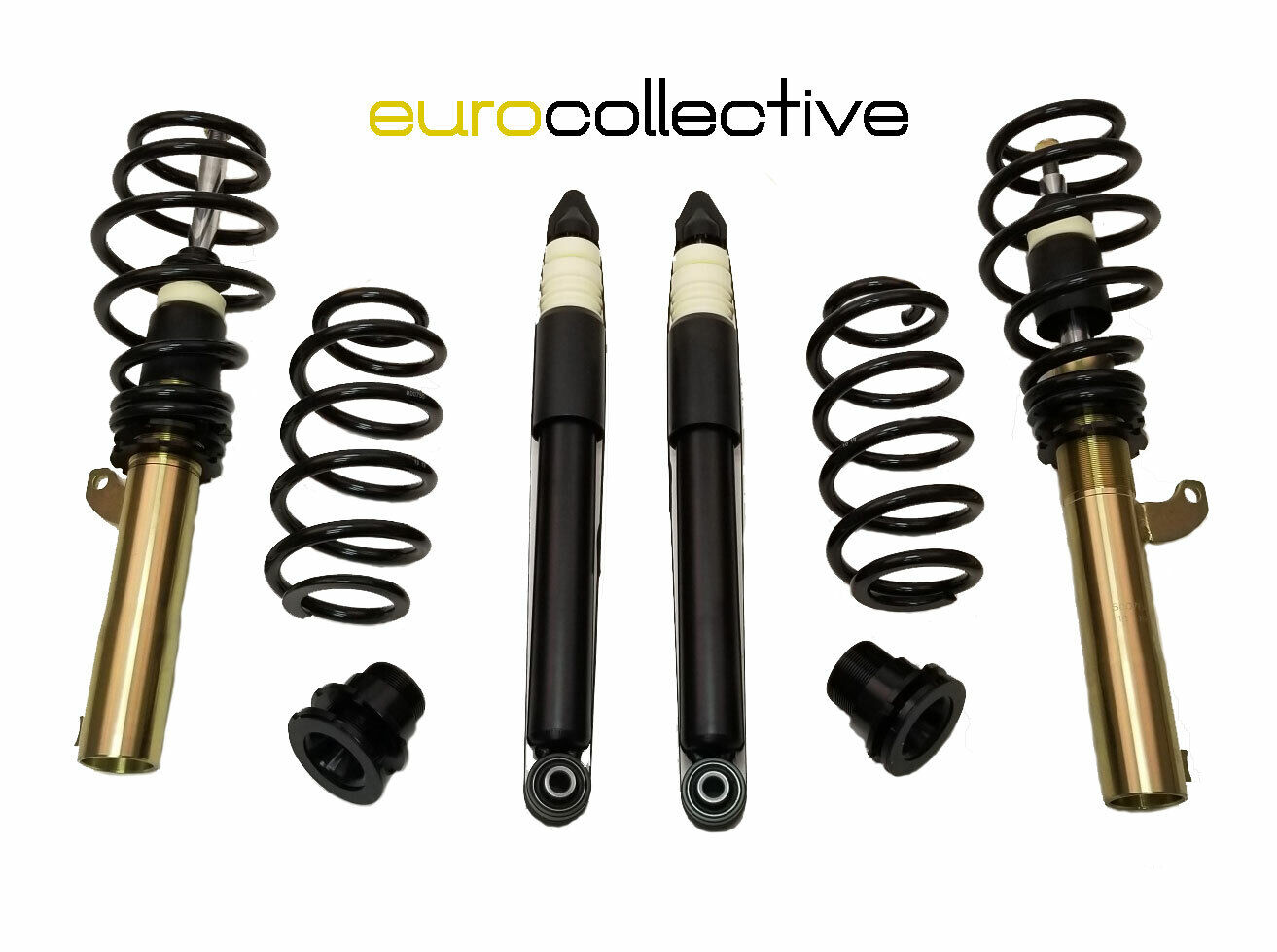 EuroCollective Coilovers for VW Golf Jetta MK5 & MK6 \'05-\'15 - Height Adjustable