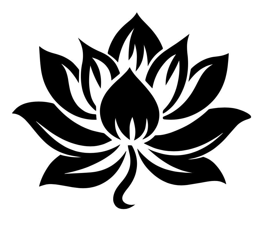 Lotus Flower Vinyl Die Cut Decal - JDM Anime Car Window Beauty Peace