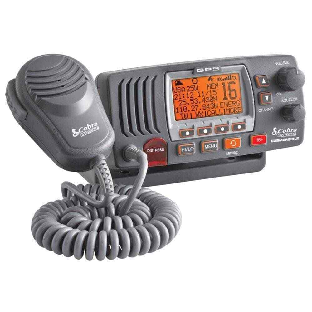 Cobra Electronics Fixed VHF Radio GPS Rewind Black #MR F77B GPS
