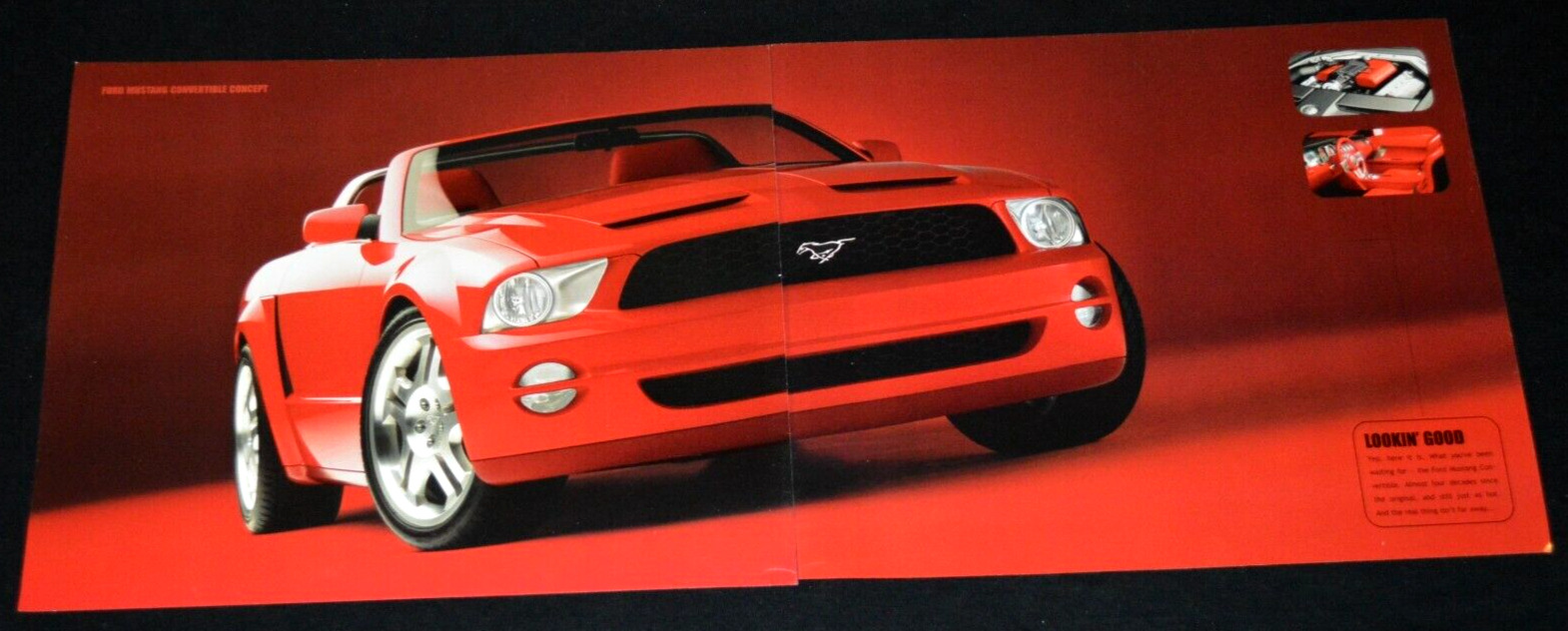 2004 FORD 100 YEAR MUSTANG CONCEPT ORIGINAL DEALER ADVERTISEMENT PRINT AD-04