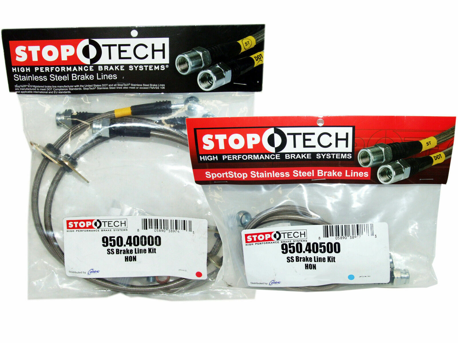 StopTech Stainless Steel Brake Line Kit F&R for 92-95 Civic EG 94-01 Integra DC
