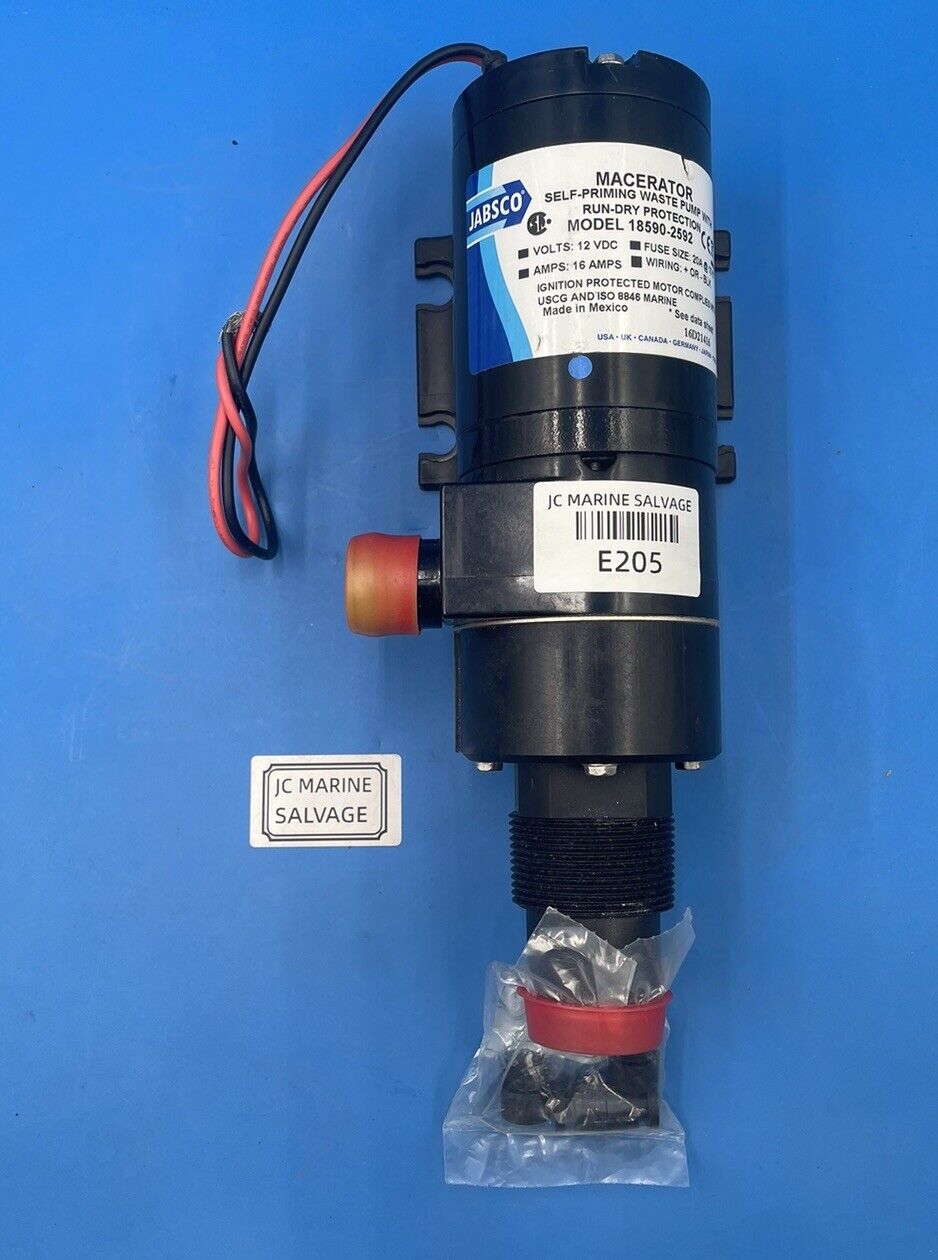 NEW Jabsco 18590-2592 Macerator Pump Self-Priming Waste Pump- E205