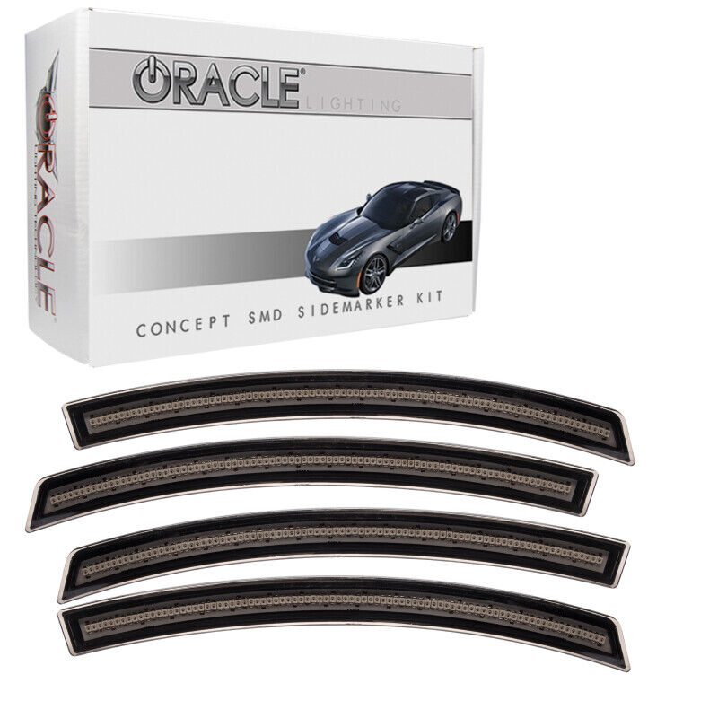 For 2014-2019 Corvette C7 Oracle Concept Sidemarker Set Tinted No Paint