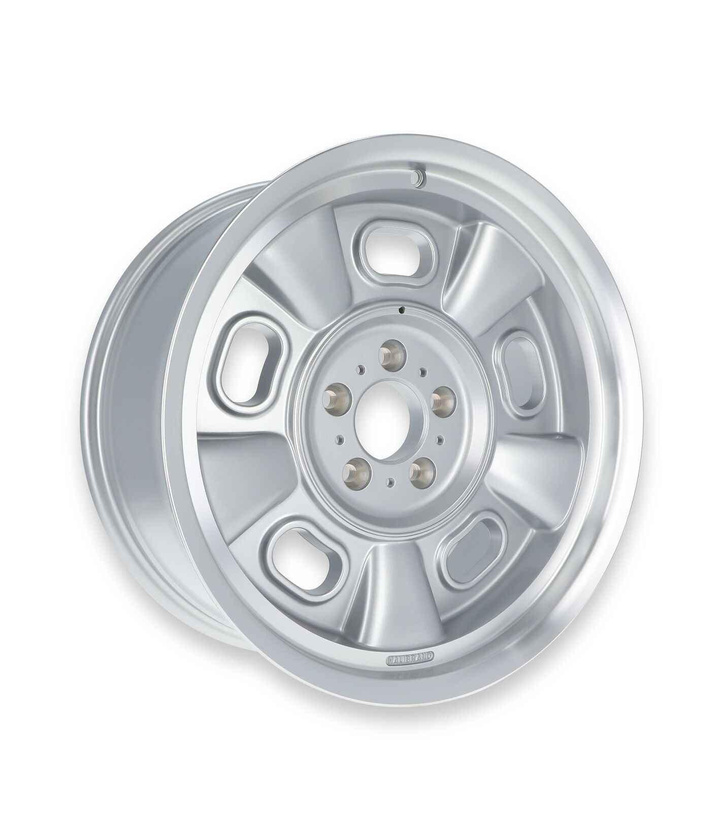 Halibrand HB002-007 Indy Roadster Wheel 19x8.5 - 5.25 bs Silver Machined - Each