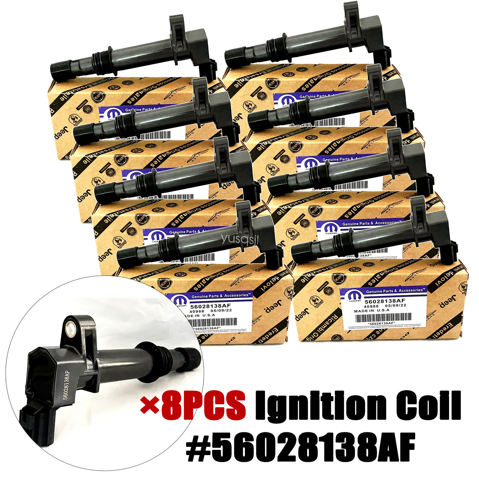 8X Genuine Ignition Coil Pack For Dodge Jeep Grand Mitsubishi Chrysler 2000-2008